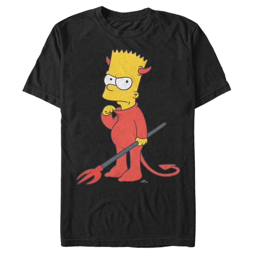 Mens The Simpsons Devil Bart Tshirt